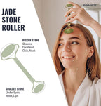 Gua Sha Massage Tool Jade Roller Skin Care Kit by Branfit, 100% Natural Jade - Image 5
