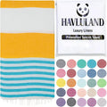 HAVLULAND Turkish Beach Towels, Oversized 40"x72" Turkish Bath Towel, Highly by Havluland