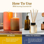SVA Nutmeg Essential Oil – 4 Fl Oz – 100% Natural Nutmeg Oil - Image 6