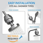 weAQUA Heavy Duty Shower Filter Family 2 PACK – 99% Removal - Image 7