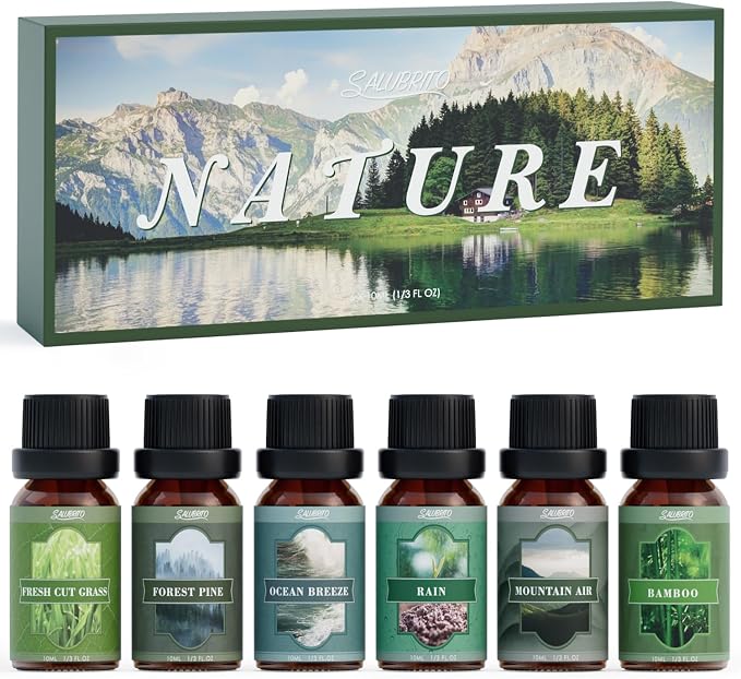 SALUBRITO Nature Fragrance Oils Set, Essential Oils Set by Salubrito