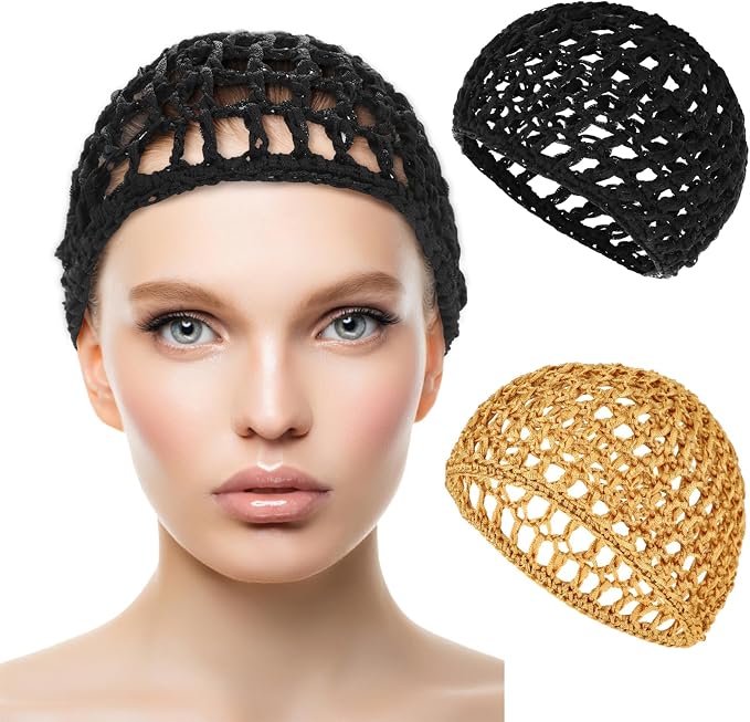 WLLHYF Wig Cap Thick Long Hair Caps Adjustable Net Mesh Braided Weaving Making - Image 2