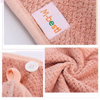 M-bestl 2 Pack Microfiber Hair Towel Wrap, Hair Drying Towel - Image 5