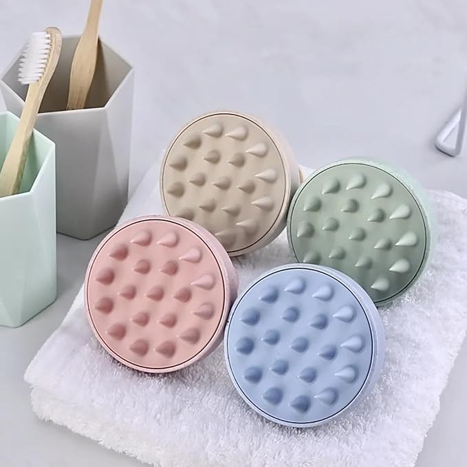 INVODA 4PCS Scalp Massage Brushes Ultra-Soft Silicone Shampoo Brushes - Image 7