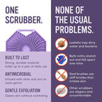 Sud Scrub® Antimicrobial Silicone Body Scrubber, Exfoliating Body Brush - Image 4