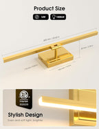 VOLISUN Bathroom Vanity Light 24 inch, 14W Dimmable 5CCT Led Bathroom Light - Image 7