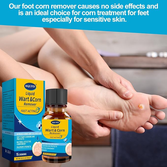 MQUPIN Corn Removers for Toes，Extra Strength Corn & Callus Remover for Feet & - Image 5