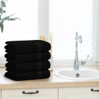 Avalon Towels Black Bath Towels Set of 4 pcs, 100% Cotton Towel Absorbent and - Image 5