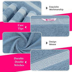 CASA COPENHAGEN Solitaire 6Pcs 100% Egyptian Cotton Large Designer Towels Gift - Image 3