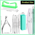 FANDAMEI Nail Tools, Nail Care Kit, Nail Files 100/180, Nail Buffer Block - Image 7