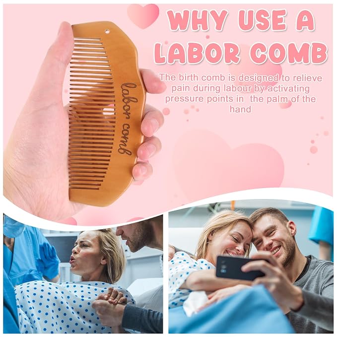 Birthing Comb for Labor Pain and Gua Sha Facial Tools, Post Partum/Home - Image 5