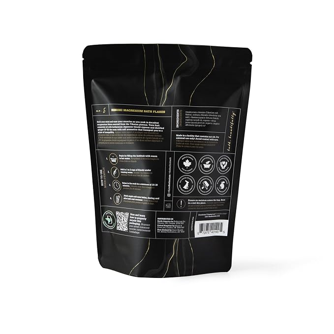 Bathorium Hinoki Mineral Magnesium Chloride Bath Flake, Relaxing Bath Soak - Image 2