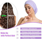Satin Bonnet for Sleeping Night Cap, Adjustable Satin Lined Silk Bonnets Sleep - Image 3