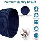 ABenkle 【2 Pack】 Small Woven Baskets, Tiny Oval Shallow Storage Baskets - Image 3