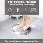 Shower Foot and Back Scrubber Mat, Wall Mounted Shower Foot Scrubber - Image 2