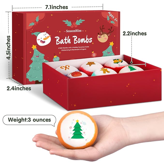 SeasonBliss Christmas Bath Bombs - Image 4