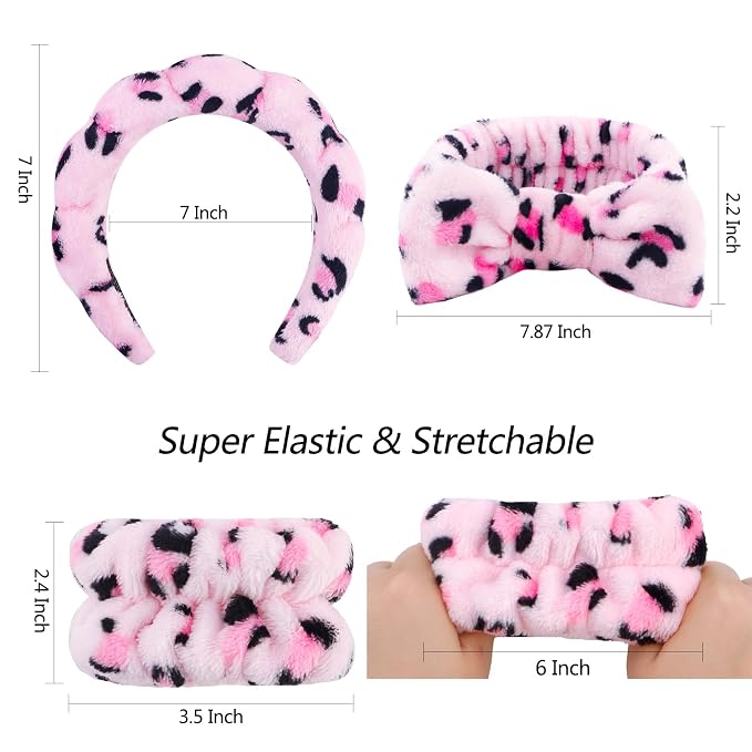 VELSCRUN 6 Pack Spa Headband, Makeup Headband, Face Wash Headbands, Skincare - Image 6