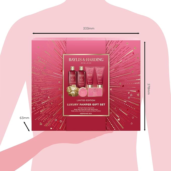 Baylis & Harding Midnight Cherry Luxury Pamper Gift Set - Image 6