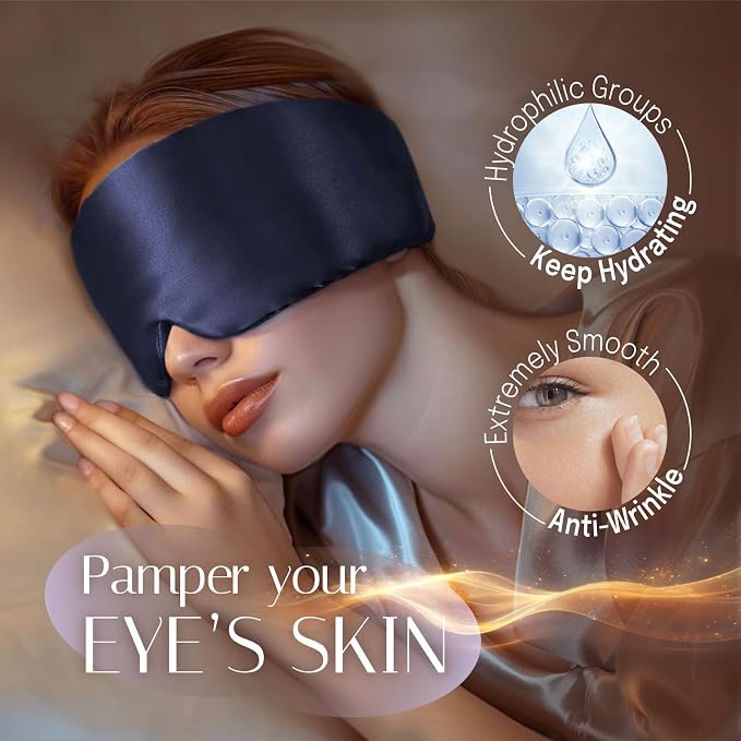 Silk Sleep Mask Soft Pressureless: 100% Mulberry Silk - Image 6