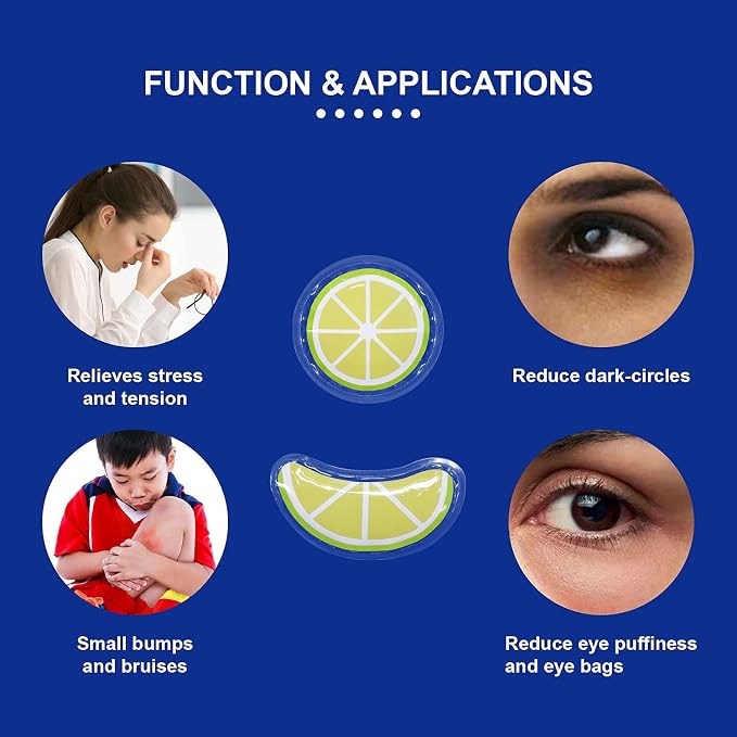 ZNÖCUETÖD Gel Ice Pack Reusable Cooling Eye Pads and Under Eye Patches - Image 3