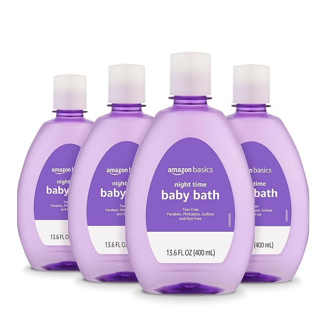 Amazon Basics Hypoallergenic Tear-Free Night-Time Baby Calming Bath, Soothing by AmazonBasics
