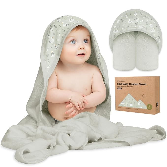 KeaBabies Hooded Baby Towel for Newborn by KeaBabies