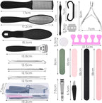 Professional Foot Care Kit, 30-Piece Pedicure Set - Image 2