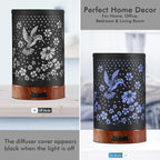 EQUSUPRO Essential Oil Diffuser 150ml Black Metal Aromatherapy Oil Diffuser - Image 2