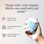 Vove Organic Konjac Baby Bath Sponges 3-Pack - Image 3