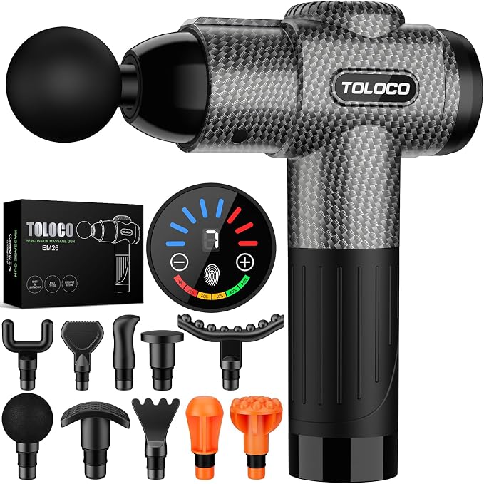 TOLOCO Massage Gun, Deep Tissue Back Massage by TOLOCO