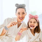 CIEHER 12 PCS Makeup Headband for Women Wrist Washband Scrunchies Cuffs for - Image 6