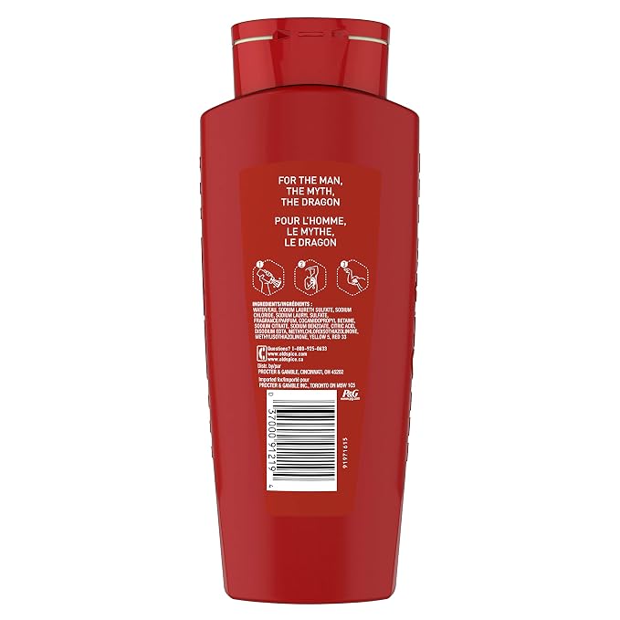 Old Spice Body Wash for Men, Wild Collection Dragonblast Scent, 21 Fl Oz - Image 2