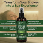 Eucalyptus Shower Spray 4oz – Aromatherapy Shower Mist, Spa and Sauna Inspired - Image 4