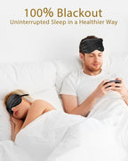 4 Pack Silky Sleep Masks for Women Men, JroyJoy 100% Blackout and Super Soft - Image 6