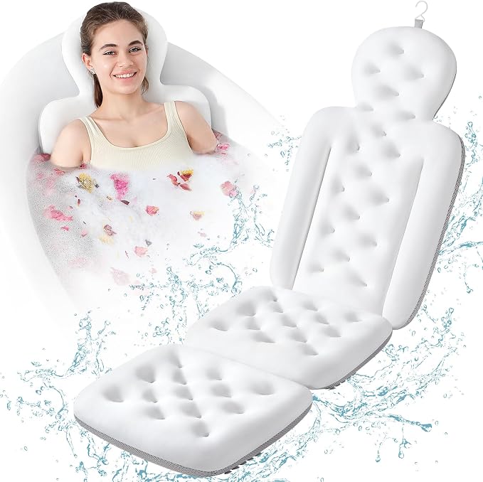 Luxury Bath Cushion, Full Body Bathtub Pillow by VEILS