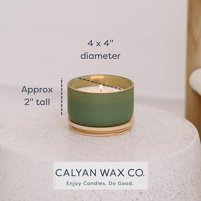Calyan Wax Co. Piñon & Woods 3 Wick Scented Candle - Image 6
