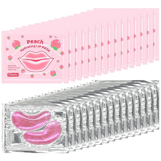 30 Pairs Lip Mask & Eye Mask, Under Eye Patches by BliBling