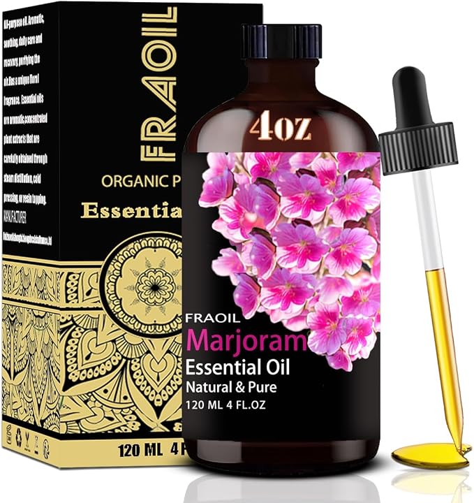 Marjoram Essential Oil, Marjoram Oil 4 Fl Oz 120ML by FRAOILESSENTIALOIL