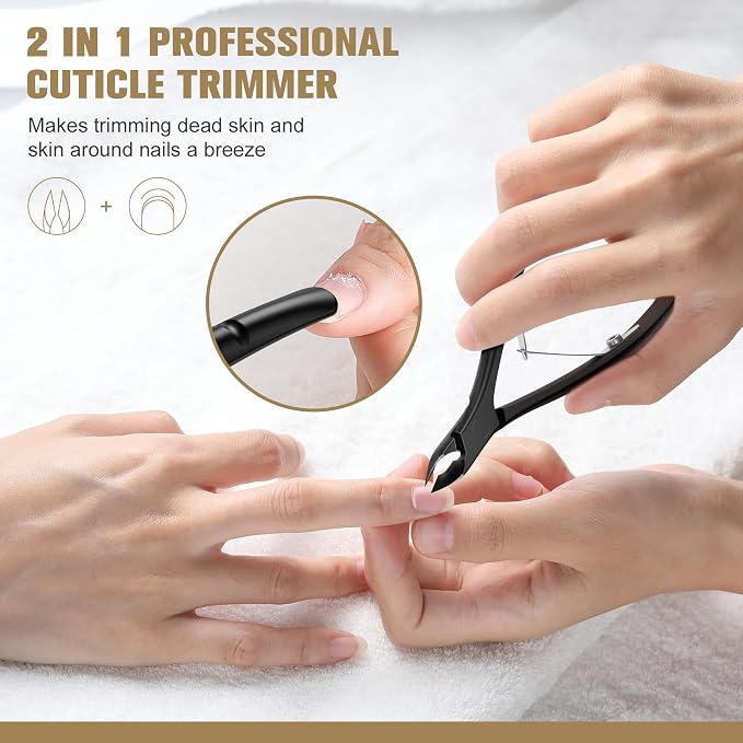 FERYES 2 in 1 Professional Cuticle Trimmer, Cuticle Clipper - Image 5