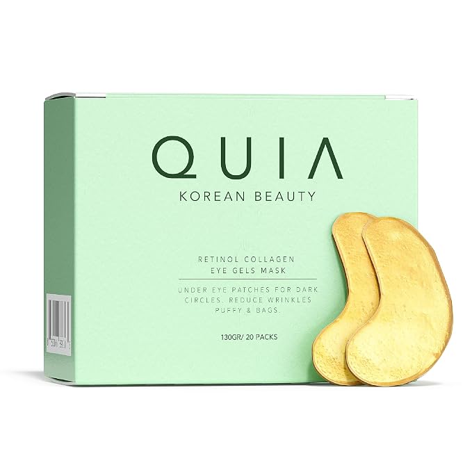 QUIA Hydrogel Eye Patches with Collagen – Depuff, Smooth Fine Lines & Hydrate by QUIA
