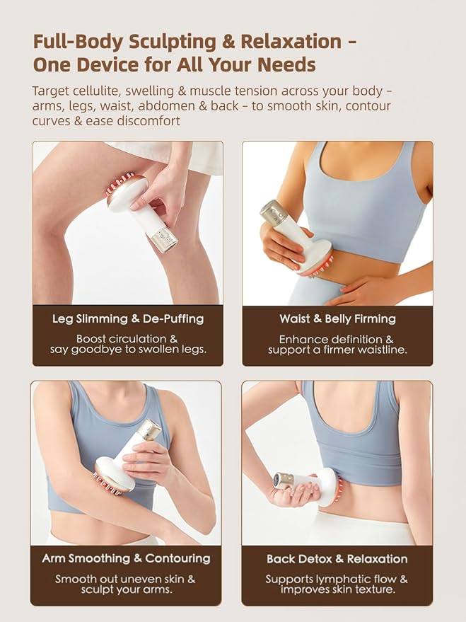 Yuonry Lymphatic Drainage Massager & Anti Cellulite Massage Tool, - Image 5