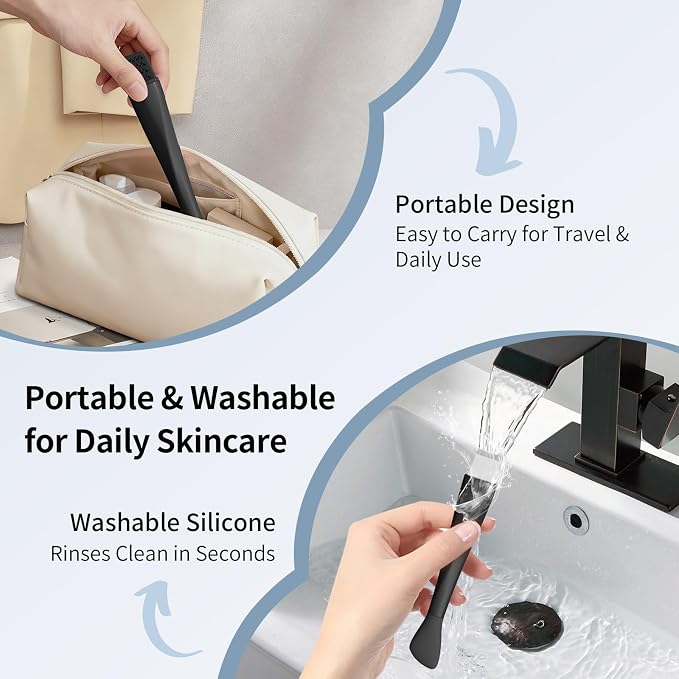 Blackhead Remover Tool, Stainless Steel Face Scraper, Skin Scrubber Face Spatula - Image 6