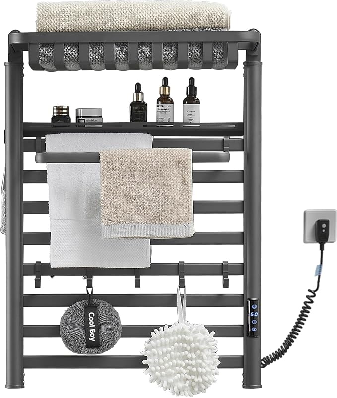 Wall Mounted Heated Towel Warmer Rack by Unknown