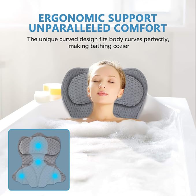 REEZEIVI Bath Pillows for Tub, Bath Pillow - Image 2