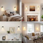 Set of 2 Wall Sconces for Bathroom, Modern Vanity Light Fixtures, Farmhouse - Image 8