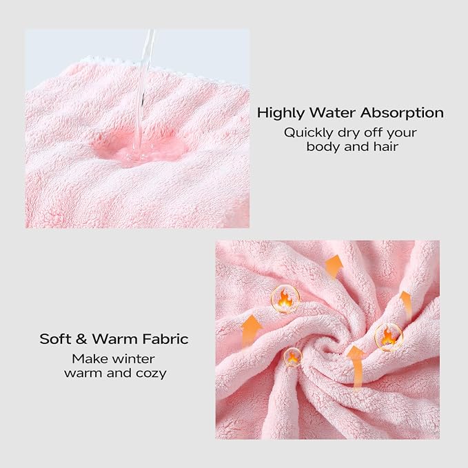 REDKISS Pink Plus Size Towel Wrap - Image 8