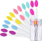 Patelai 24 Pcs Lip Scrub Brush Silicone Lip Scrubber Exfoliator by Patelai