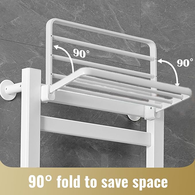 Heated Towel Rack for Bathroom Towel Warmer Racks Wall Mounted - Image 4