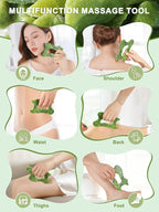 6-in-1 Jade Stone Body Gua Sha Facial Tools - Image 3