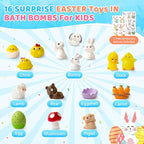 Bath Bombs for Kids with Surprise Inside, 16 Pack Easter Kid Bath Bombs Gift Set - Image 2